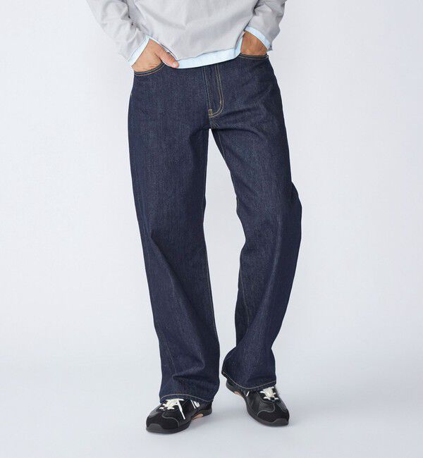 SHIPS「City Ambient Products: 12オンス ストレート バギー デニム パンツ」|デニム|