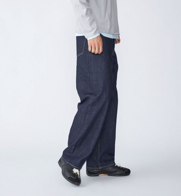 SHIPS「City Ambient Products: 12オンス ストレート バギー デニム パンツ」|デニム|