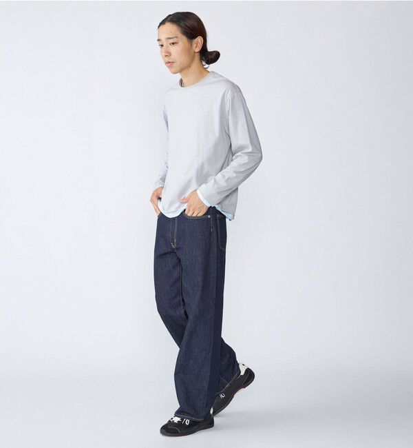 SHIPS「City Ambient Products: 12オンス ストレート バギー デニム パンツ」|デニム|