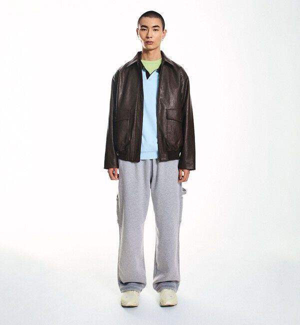 SHIPS「NEO BLUE: BAGGY CARPENTER SWEAT PANTS」|チノ|