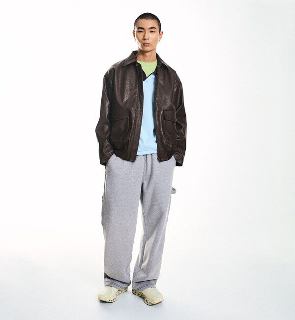 SHIPS「NEO BLUE: BAGGY CARPENTER SWEAT PANTS」|チノ|