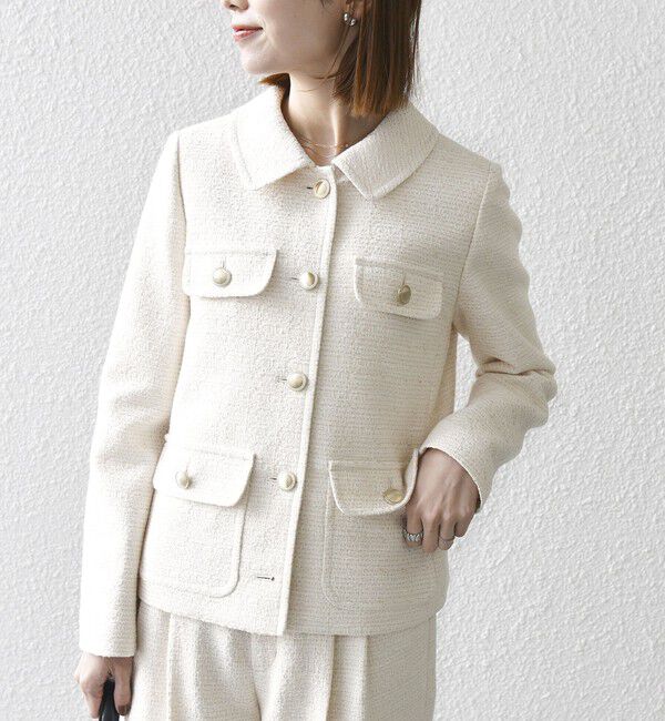 SHIPS any「SHIPS any: ツイード シングル ポケット ジャケット［NAVY BLUE］」|その他|