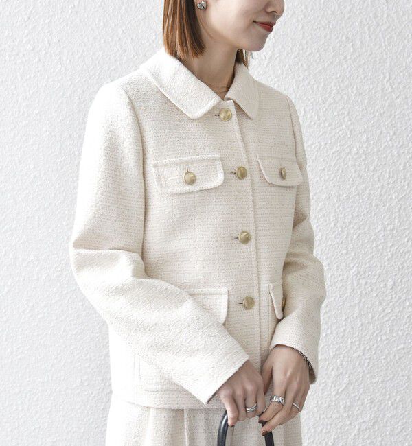 SHIPS any「SHIPS any: ツイード シングル ポケット ジャケット［NAVY BLUE］」|その他|