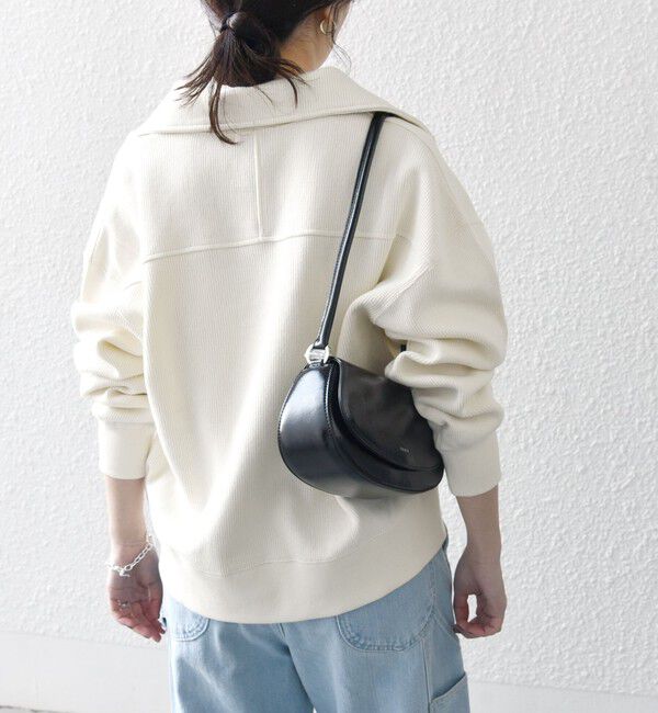 SHIPS any「SHIPS any:〈手洗い可能〉サカリバ スナップ スタンドカラー ブルゾン カットソー」|Tシャツ・カットソー|