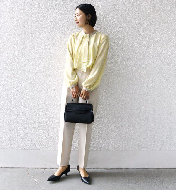 SHIPS for women「〈手洗い可能〉ボウタイ 幾何 プリント 長袖 ブラウス」|シャツ・ブラウス|