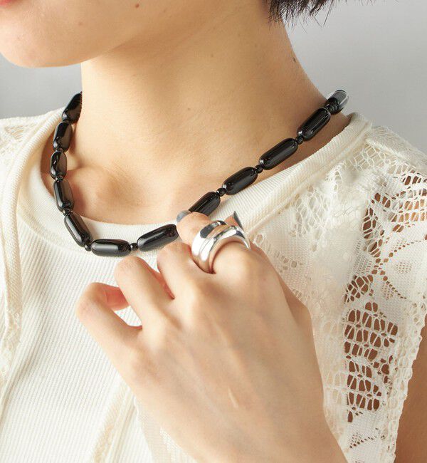 SHIPS for women「レクタングル ビーズ ネックレス」|ネックレス|