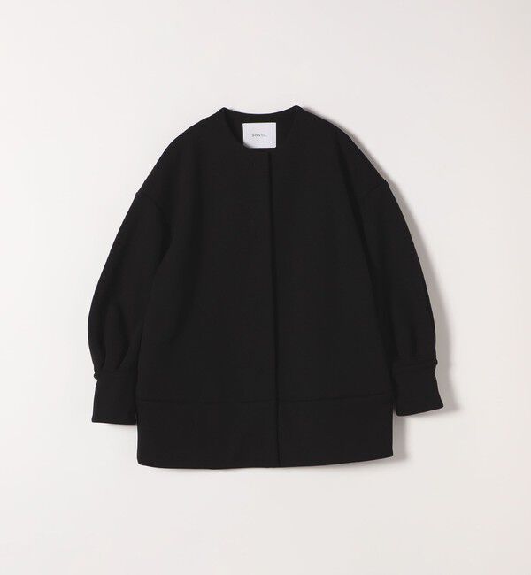 SHIPS any「【WEB限定】SHIPS any:〈洗濯機可能〉ダンボール コクーン ノーカラー コート」|ノーカラージャケット|