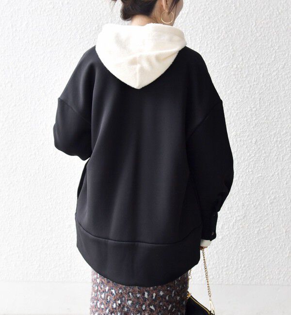 SHIPS any「【WEB限定】SHIPS any:〈洗濯機可能〉ダンボール コクーン ノーカラー コート」|ノーカラージャケット|