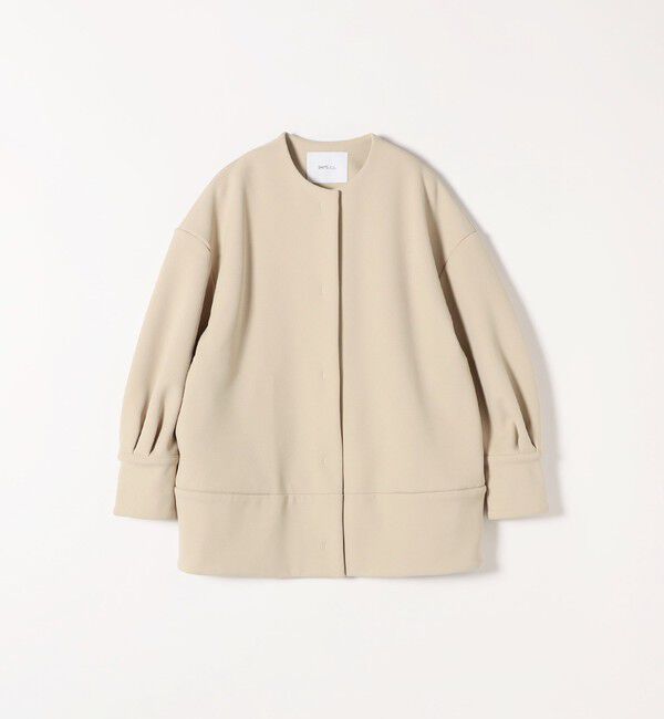 SHIPS any「【WEB限定】SHIPS any:〈洗濯機可能〉ダンボール コクーン ノーカラー コート」|ノーカラージャケット|