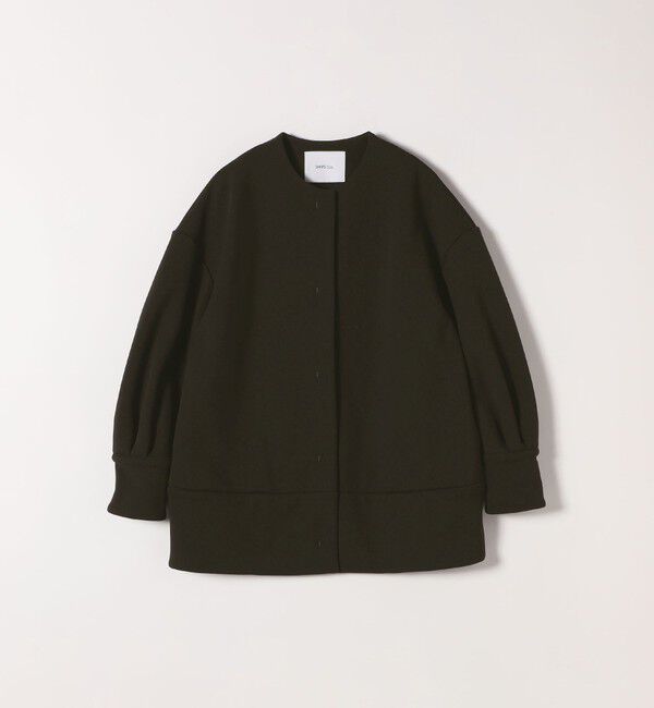 SHIPS any「【WEB限定】SHIPS any:〈洗濯機可能〉ダンボール コクーン ノーカラー コート」|ノーカラージャケット|