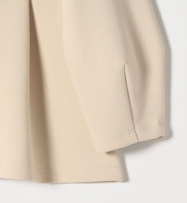 SHIPS any「《予約》SHIPS any:〈手洗い可能〉ダンボール ペプラム Vネック ジャケット」|ノーカラージャケット|