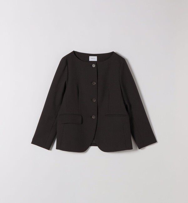 SHIPS any「《予約》SHIPS any:〈洗濯機可能〉シャーク ノーカラー ジャケット」|ノーカラージャケット|