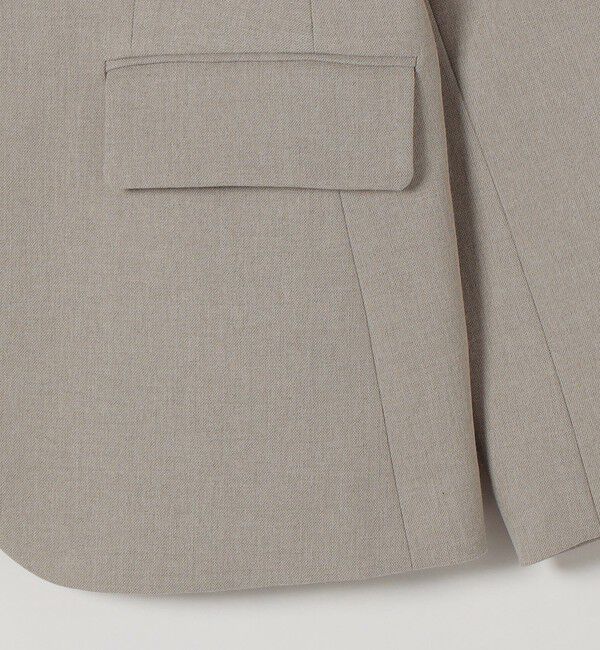 SHIPS any「《予約》SHIPS any:〈洗濯機可能〉シャーク ノーカラー ジャケット」|ノーカラージャケット|