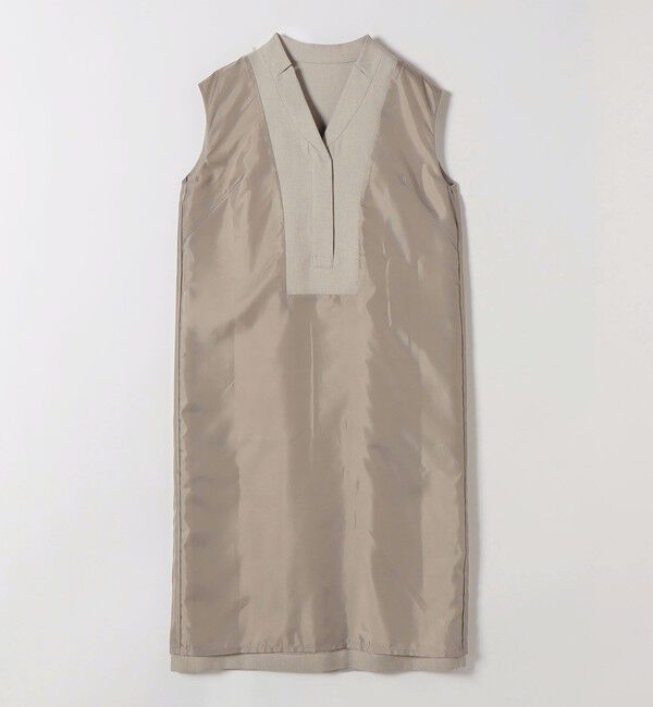 SHIPS any「《予約》SHIPS any:〈洗濯機可能〉シャーク Vネック Iライン ロング ワンピース」|ワンピース|