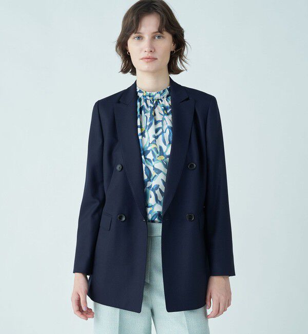 TOMORROWLAND collection「2-wayストレッチオックス ダブルブレストジャケット」|テーラードジャケット|