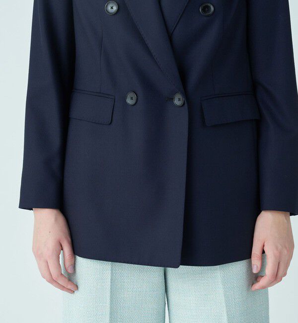 TOMORROWLAND collection「2-wayストレッチオックス ダブルブレストジャケット」|テーラードジャケット|