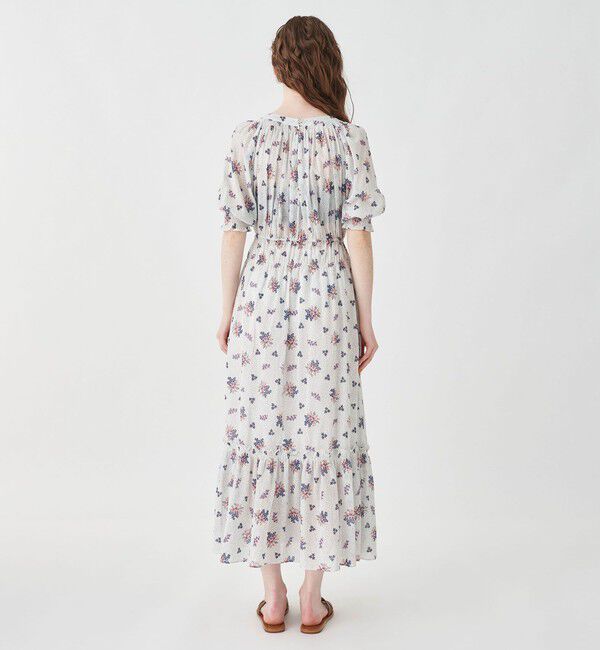 SOULEIADO「コットンジョーゼット シャーリングワンピース」|ワンピース|