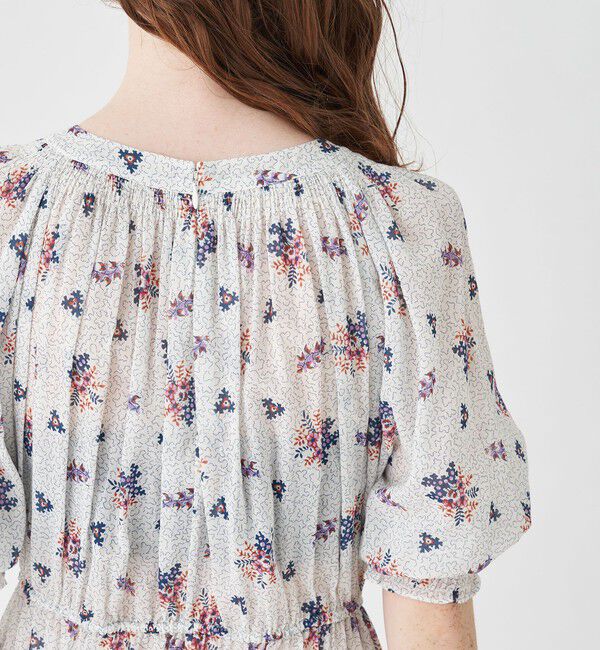 SOULEIADO「コットンジョーゼット シャーリングワンピース」|ワンピース|