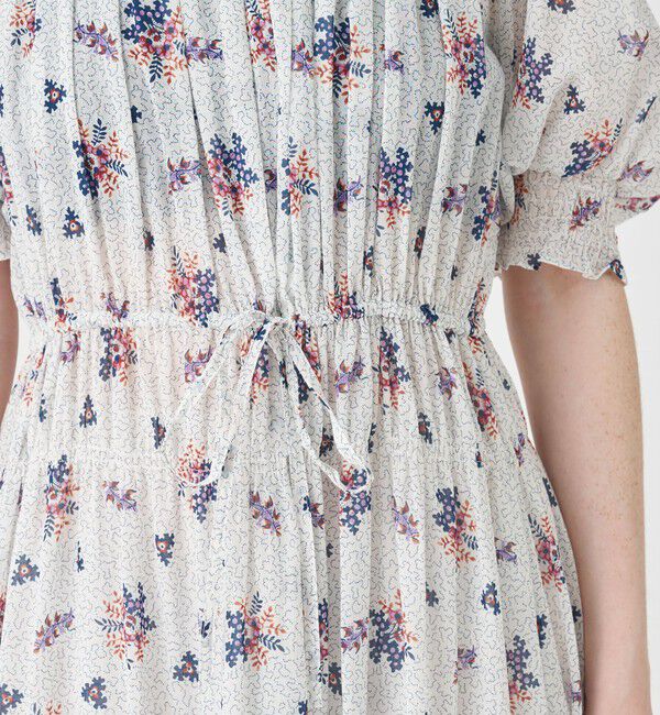 SOULEIADO「コットンジョーゼット シャーリングワンピース」|ワンピース|