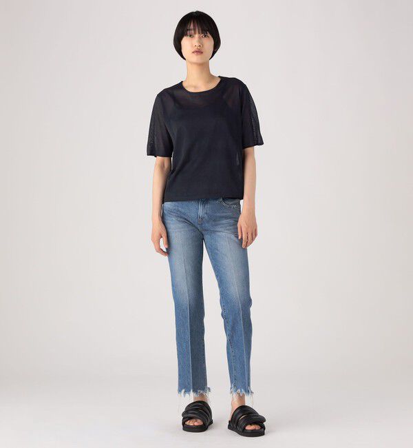 MACPHEE「ドライポリエステル クルーネックプルオーバー」|ニット・セーター|