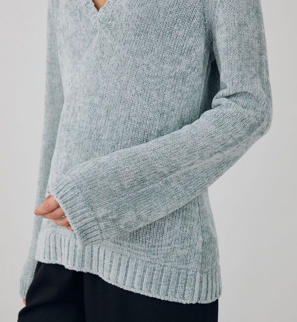 DES PRES「エアーシェニール Vネックプルオーバー」|ニット・セーター|