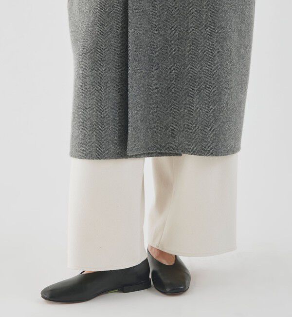 GALERIE VIE「ヘリンボーンダブルフェイス ダブルブレストコート」|チェスターコート|