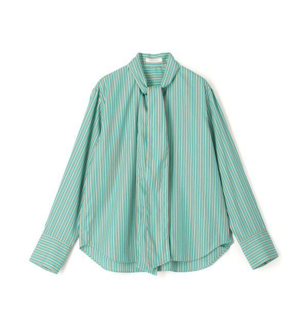 MACPHEE「コットンブロード ボウタイシャツ」|シャツ・ブラウス|52 ライトグリーン系