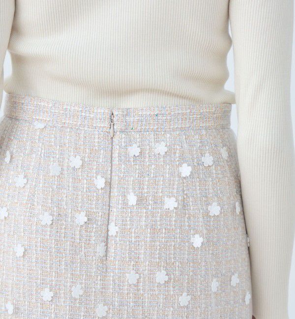 Ballsey「ラッピングツイード Iラインスカート」|タイト|