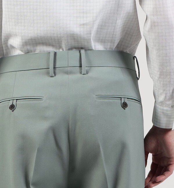 TOMORROWLAND MENS「ハルトツイル 2タックワイドストレートパンツ」|スラックス|