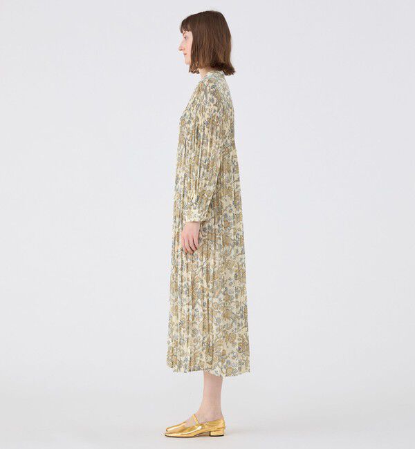 SOULEIADO「ポリエステルプリント プリーツワンピース」|ワンピース|