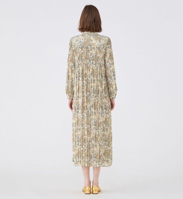 SOULEIADO「ポリエステルプリント プリーツワンピース」|ワンピース|