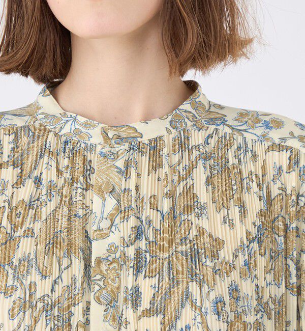 SOULEIADO「ポリエステルプリント プリーツワンピース」|ワンピース|