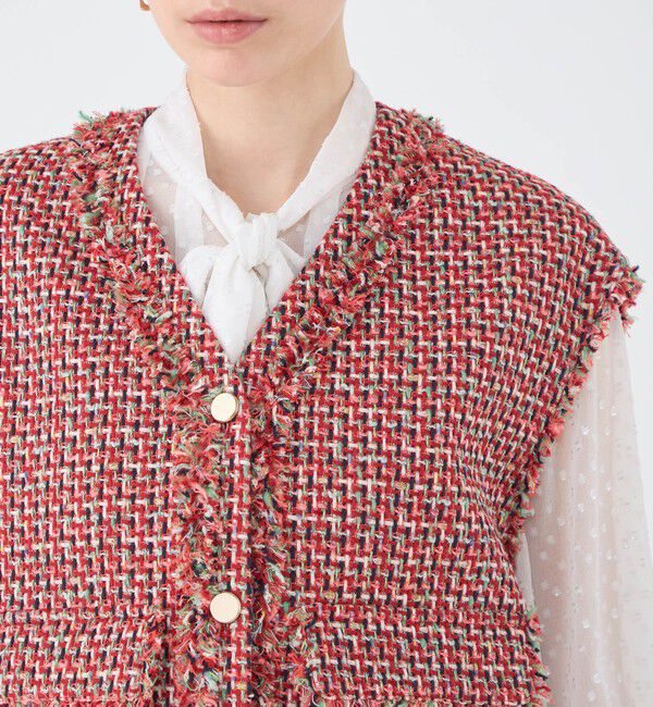 Ballsey「Acerola Vネックショートジレ」|ベスト・ジレ|