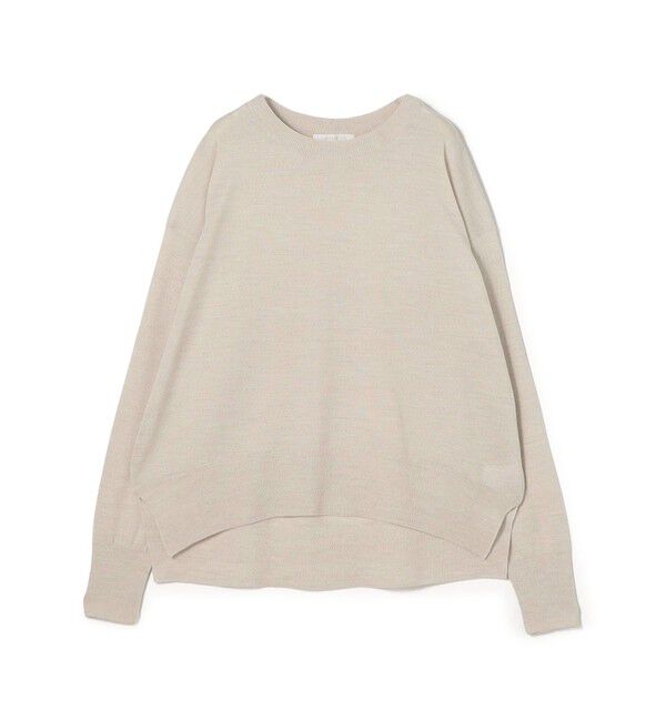 GALERIE VIE「プレーンウール クルーネックプルオーバー」|ニット・セーター|41 ライトベージュ