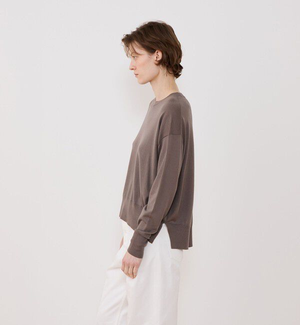 GALERIE VIE「プレーンウール クルーネックプルオーバー」|ニット・セーター|