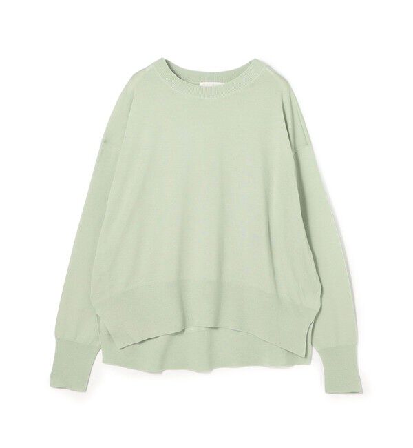 GALERIE VIE「プレーンウール クルーネックプルオーバー」|ニット・セーター|53 グリーン