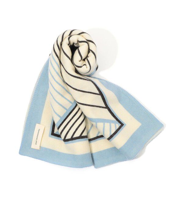TOMORROWLAND GOODS「TOMORROWLAND SQUARE KNIT ストール」|ストール|12 オフホワイト系