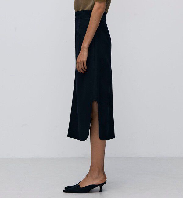 BACCA「ウールギャバジン フレアミディスカート」|フレア|