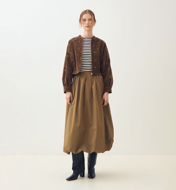 TOMORROWLAND collection「フルーロンベル ジップアップブルゾン」|ブルゾン・スタジャン|