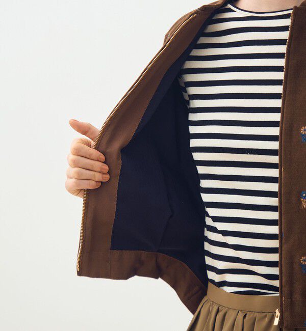 TOMORROWLAND collection「フルーロンベル ジップアップブルゾン」|ブルゾン・スタジャン|