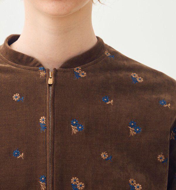 TOMORROWLAND collection「フルーロンベル ジップアップブルゾン」|ブルゾン・スタジャン|