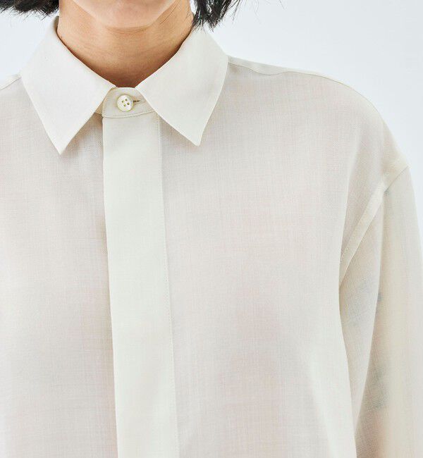 Edition「ウールビエラ クロップドシャツ」|シャツ・ブラウス|