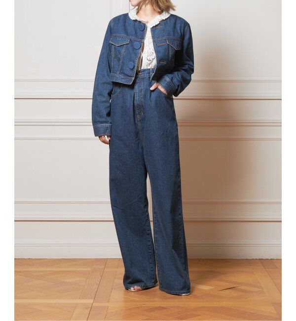 IENA LA BOUCLE「《追加》IENA LA BOUCLE ハイエストウエストデニムパンツ2」|デニム|