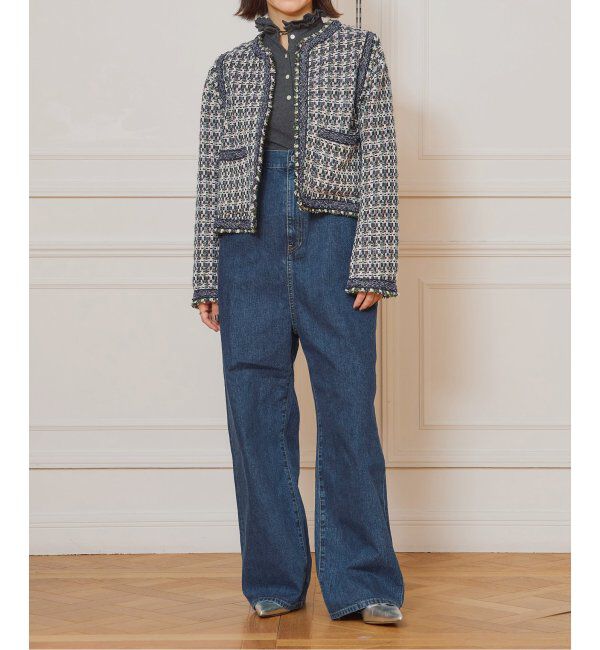 IENA LA BOUCLE「《追加》IENA LA BOUCLE ハイエストウエストデニムパンツ2」|デニム|