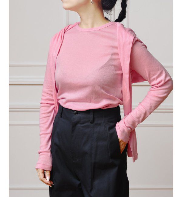 IENA LA BOUCLE「IENA LA BOUCLE シアーフライスロングスリーブTシャツ」|Tシャツ・カットソー|