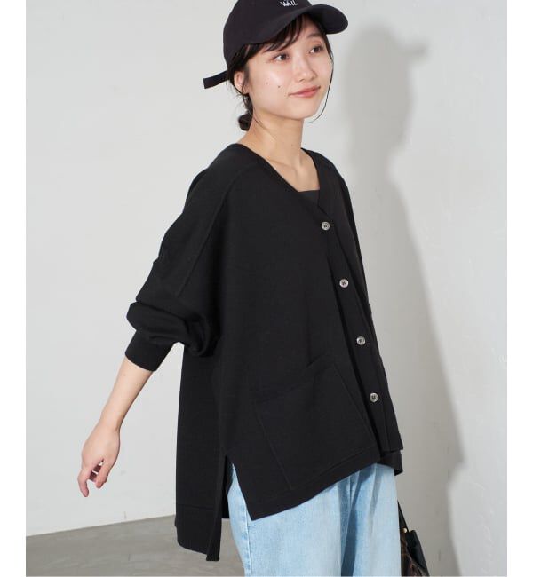 SLOBE IENA「《追加》ウォッシャブルワイドシルエットカーディガン」|カーディガン|