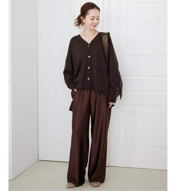 SLOBE IENA「《追加》ウォッシャブルワイドシルエットカーディガン」|カーディガン|