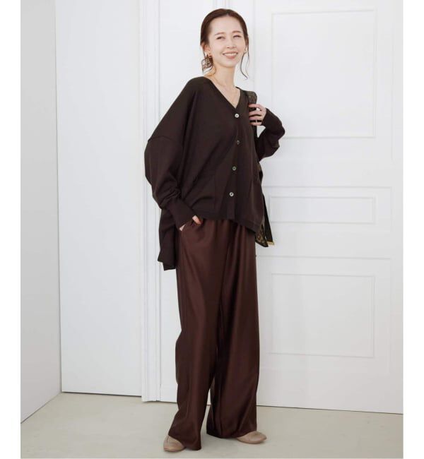 SLOBE IENA「《追加》ウォッシャブルワイドシルエットカーディガン」|カーディガン|