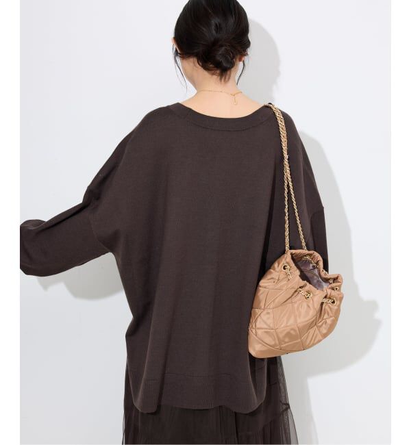 SLOBE IENA「《追加》ウォッシャブルワイドシルエットカーディガン」|カーディガン|