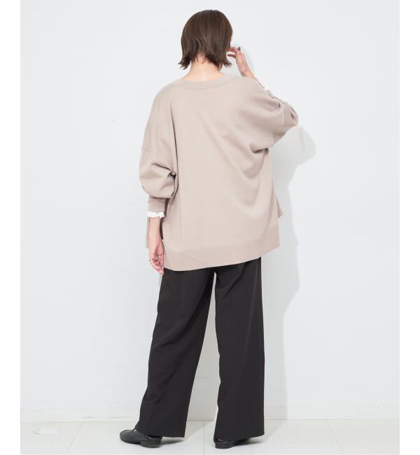 SLOBE IENA「《追加》ウォッシャブルワイドシルエットカーディガン」|カーディガン|